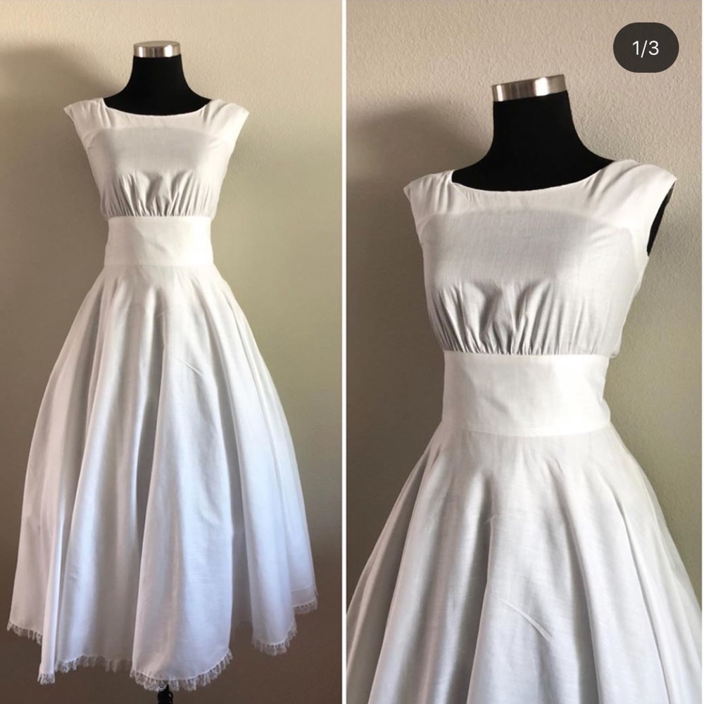 White vintage dress